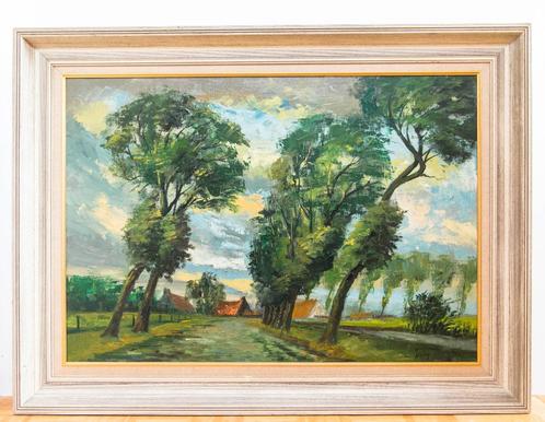 Paysage arbres au vent, Antiquités & Art, Art | Peinture | Classique, Enlèvement