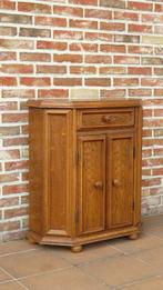 2-deurs kastje met lade en legplanken, Huis en Inrichting, Ophalen of Verzenden, Gebruikt, Eikenhout, Met lade(s)
