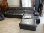 Mooi bruin lederen salon, Huis en Inrichting, Zetels | Complete zithoeken, Ophalen, Gebruikt, Leer, Modern