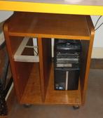 Meuble ORDINATEUR pc à roulette en bois, Maison & Meubles, Moins de 70 cm, Moins de 70 cm, Enlèvement, Utilisé