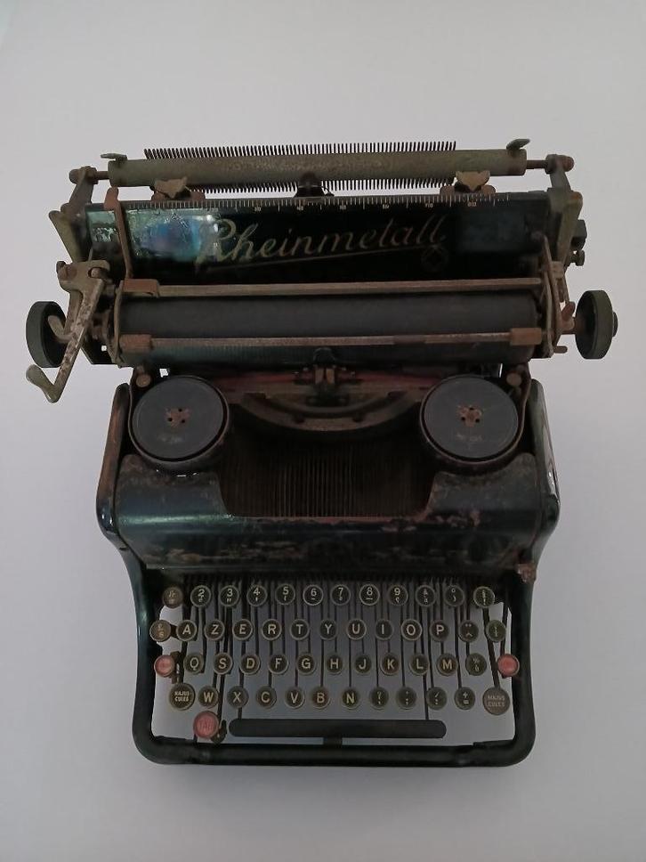 Authentieke Rheinmetall Typemachine 1933, Diversen, Typemachines, Gebruikt, Ophalen