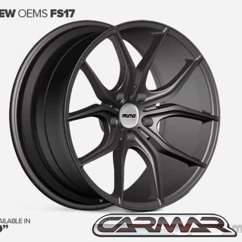 19'' Breedset Mat Zwart OEMS-Wheels Mercedes, Auto-onderdelen, Banden en Velgen, Velg(en), 19 inch, Nieuw, Ophalen of Verzenden