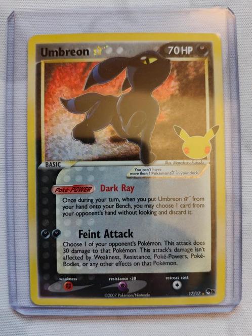 Carte Pokémon Umbreon / noctali gold star - Celebrations EN, Hobby en Vrije tijd, Verzamelkaartspellen | Pokémon, Nieuw, Losse kaart