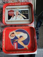 2 retro dienblad coca cola, Ophalen of Verzenden