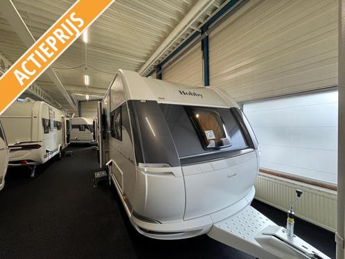 Hobby De Luxe 460 UFE 2025 OCCASIONCONCURRENT!, Caravans en Kamperen, Caravans, tot en met 4, 1000 - 1250 kg, Rondzit, Hobby, Lengtebed