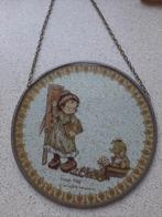Vintage Sarah Kay raam/wandplaat met ketting jaren '70-'80, Ophalen of Verzenden