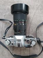 Canon AE1 35mm camera met Canon FD 35-105mm Macro lens, Audio, Tv en Foto, Spiegelreflex, Canon, Ophalen of Verzenden, Zo goed als nieuw
