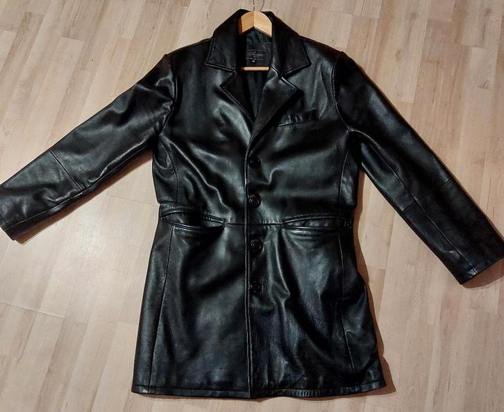 Perfecte staat : herenjas echt lams leer zwart medium Arturo, Kleding | Heren, Jassen | Winter, Gedragen, Maat 48/50 (M), Zwart