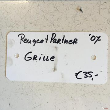 Peugeot Partner 2007 Grille beschikbaar voor biedingen