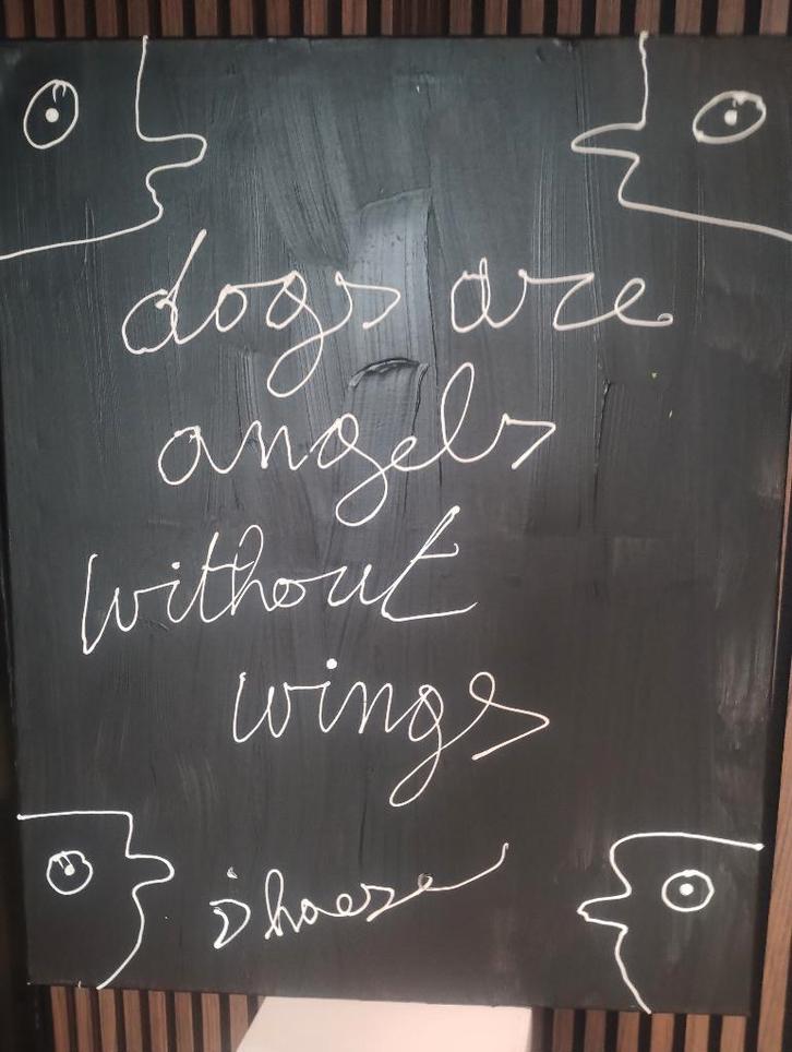 Hannes D'Haese Lyrics “Dog's are Angels”, Antiquités & Art, Art | Peinture | Abstraite, Enlèvement ou Envoi