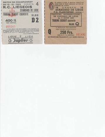 Billets Collector Standard de Liège et RFC Liège beschikbaar voor biedingen