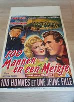 Filmaffiche 100 mannen en een meisje 1960, Verzamelen, Posters, Ophalen of Verzenden
