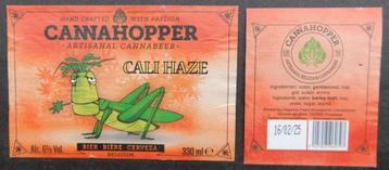 Étiquette de bière Cannahopper Cali Haze  8p5