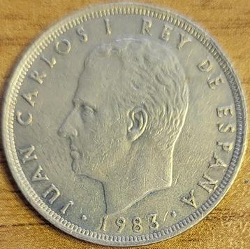 ESPAGNE 25 pesetas 1983 KM#824 SUP, Timbres & Monnaies, Enlèvement ou Envoi, Autres pays, Monnaie en vrac
