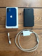 Iphone 12 Mini 64GB (Blauw) Met org. Doos, Oplader, Hoesje, Telecommunicatie, Mobiele telefoons | Apple iPhone, Ophalen of Verzenden