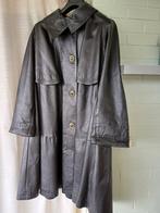 lederen damesjas vintage, Ophalen, Zo goed als nieuw, Maat 42/44 (L), Zwart