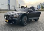 Mercedes GT-R AMG zwart 12V RC / Leder / Rubberban, MP3 AUX, Kinderen en Baby's, Ophalen of Verzenden, Nieuw