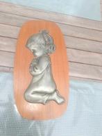 Belle étagère décorative avec figurine en étain, Antiquités & Art, Curiosités & Brocante, Enlèvement ou Envoi