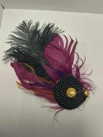 Vintage broche met veren en parels uit de jaren 1960-1990, Handtassen en Accessoires, Antieke sieraden, Ophalen, Overige materialen
