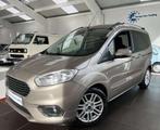 Ford Tourneo Courier TITANIUM 1.0 EcoBoost 1ÈRE MAIN CARPLA, Auto's, Stof, Gebruikt, Zwart, Beige