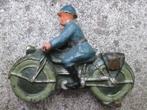 Belgische makelij Franse soldaat op motor nette staat., Ophalen of Verzenden
