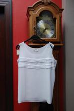 Basic witte mouwloze T-shirt top maat L als NIEUW!, Kleding | Dames, Topjes, Wit, Ophalen of Verzenden, Zo goed als nieuw, Zonder mouw
