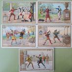 LIEBIG : 5 cards Sang. 623 BEL FR ed.: DUELS 1900, Verzenden, Gebruikt, Overige onderwerpen, Prent