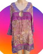 ✨️BUNDELKORTING‼️Zijden Tuniek Maat 40 Topstaat✨️✨️, Ophalen of Verzenden, Zo goed als nieuw, Maat 38/40 (M), Roze