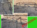 NIEUW tafelonderstel 250x101x73 cm H - tuintafel - eettafel, Tuin en Terras, Ophalen, Nieuw, Rechthoekig, Metaal