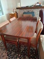 Vintage tafel en stoelen (eventueel met bijhorende kasten), Huis en Inrichting, Ophalen, Zo goed als nieuw