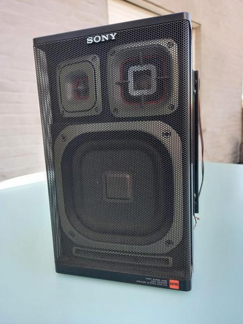 🎵 SONY 🎵 Box / luidspreker AMP215. 90 W. / 3 Way. (1 stuk), Audio, Tv en Foto, Luidsprekerboxen, Gebruikt, Front, Rear of Stereo speakers