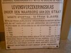 antiek email bord levensverzekering, Antiek en Kunst, Ophalen of Verzenden
