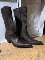 Prachtige lederen boots, donker bruin., Kleding | Dames, Schoenen, Ophalen, Bruin, Lage of Enkellaarzen, Zo goed als nieuw