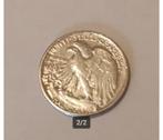 Pièce monnaie walking liberty silver half dollar 1941 1/2, Ophalen of Verzenden, Noord-Amerika, Losse munt, Zilver