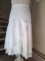 Assymetrische bohemian rok, Ophalen of Verzenden, Gedragen, Maat 42/44 (L), Wit