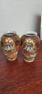 Satsuma vaasjes 2 stuks, Japans porselein (prijs samen), Antiek en Kunst, Antiek | Porselein, Ophalen of Verzenden