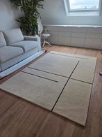 Zacht Tapijt - Beige/zwart (Wol/Katoen) - 170 x 240 cm, Ophalen, Nieuw, Beige