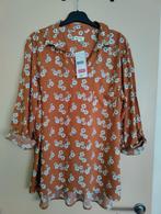 Nieuwe blouse van 'Phildar' met bloemen XL, Kleding | Dames, Phildar, Bruin, Maat 46/48 (XL) of groter, Nieuw
