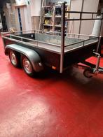 Dubbelas aanhangwagen 2m50/1m25., Auto diversen, Aanhangers en Bagagewagens, Ophalen, Zo goed als nieuw