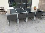 Tuintafel 12 per, Tuin en Terras, Ophalen, Gebruikt, Meer dan 8 zitplaatsen, Aluminium