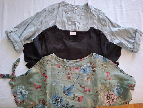 3 bloesjes maat L ( 42 - 44), Kleding | Dames, Blouses en Tunieken, Gedragen, Maat 42/44 (L), Ophalen