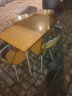 Table de cuisine + 4 chaises, Quatre personnes, 50 à 100 cm, Enlèvement, Utilisé