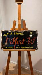 Emaille bord Vilfort pils., Verzamelen, Ophalen of Verzenden, Gebruikt, Reclamebord