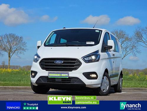 Ford TRANSIT CUSTOM L1H1 Dubbel Cabine !, Auto's, Bestelwagens en Lichte vracht, Bedrijf, ABS, Airconditioning, Cruise Control