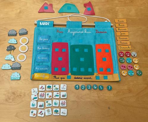 LUDI…. Tableau «  le temps qui passe «, Kinderen en Baby's, Speelgoed | Educatief en Creatief, Zo goed als nieuw, Ophalen