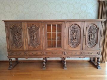 Retro massief eiken dressoirkast uyttenhoven  beschikbaar voor biedingen