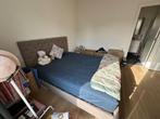 bed with mattress, Huis en Inrichting, Slaapkamer | Bedden, Ophalen, With headboard, Bruin, Tweepersoons