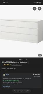 IKEA MALM ladekast 2 – 6 lades – licht gebruikt, Ophalen