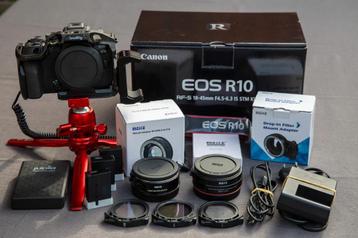 Canon EOS R10 met accessoires, Enlèvement ou Envoi, Canon, Comme neuf, 24 Mégapixel