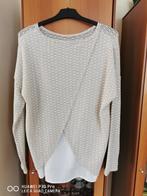 beige/wit truitje maat 42/44, Kleding | Dames, Truien en Vesten, Overige kleuren, Verzenden, Yessica, Maat 42/44 (L)
